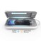 PhoneSoap 3 UV Cell Phone Sanitizer &amp;amp; Dual Universal Cell Phone Charger Box   Patented &amp;amp; Clinically Proven 360-Degree UV-C Light Sanitizer   Disinfects and Charges All Phones (White)