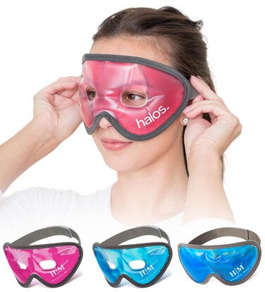 Cooling Eye Mask -HM Mask- Reusable Gel Eye Mask Cold Pack -Our Ice Eye Mask Soothes Puffy Eyes, Dark Circles &amp; Hangovers- Relieve Your Headaches &amp; Sinus Pain With Cold Eye Mask &amp; Eye Gel Mask Therapy
