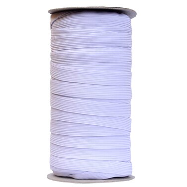 50 Yards Length 1/2" Width Flat Elastic Band for Sewing Stretch Elastic Cord for DIY Projects, Arts &amp; Crafts (White)