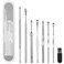 8 Pcs Ear Pick Earwax Removal Kit, Geengle Ear Cleansing Tool Set, Ear Curette Ear Wax Remover Tool with a Cleaning Brush and Storage Box
