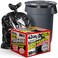 ToughBag 42 Gallon Trash Bags, 2.5 Mil Contractor Garbage Bags (50 COUNT) Heavy Duty Black Garbage Can Liners, 38 x 48" - Construction, Lawn, Industrial, Leaf - Made in USA