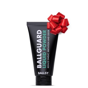 Ballsy Anti-Chafing, Anti-Itch Groin Deodorant for Men - Quick Drying Liquid Powder, Baby Powder Replacement, Protects from Sweat, Odor and Irritation, 3.4 oz