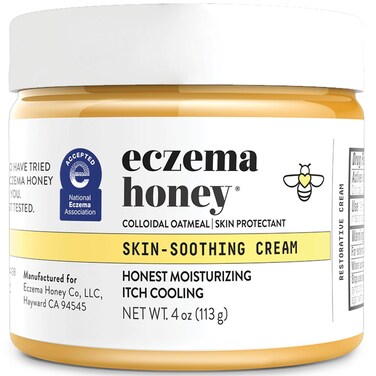 ECZEMA HONEY Original Skin-Soothing Cream - Organic Hand &amp; Body Eczema Relief - Natural Honey Lotion for Dry, Itchy, &amp; Irritable Skin (4 Oz)
