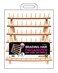 DONNA Wooden Braiding Hair Rack Organizer, Hair Extensions Rack Holder, Donna Braid Hair Extension Foldable Wooden Rack 6 Row Braiding Rack, 60 spools 15.75"(W) X 12"(H) X 7"(D)