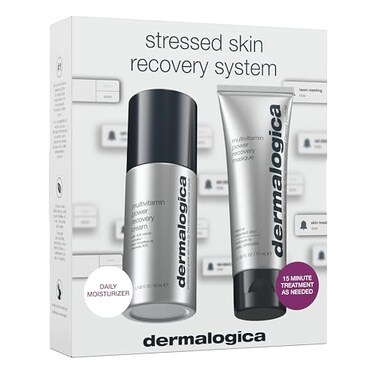 Dermalogica Stressed Skin Recovery System Skin Care Kit, Includes Face Mask and Facial Cream Full Size - Improve Dryness, Fine Lines, and Dullness