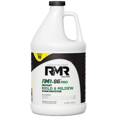 RMR-86 Pro Instant Mold Stain &amp;amp; Mildew Stain Remover - Contractor Grade Cleaning Solution, Professional Quality Formula, Odor Removal, 1 Gallon