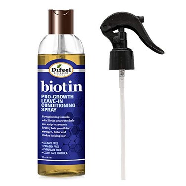 Difeel Pro-Growth Biotin Leave in Conditioning Treatment 6 oz. with Spray Cap &amp; Dispensing Cap