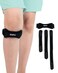 KARM Kids Osgood Schlatter Knee Brace Youth - Kids Patella Brace Strap - Knee Band for Child, Kids, Boys and Girls with 3 Different Length Adjustable Straps for Sports, Knee Pain &amp; MCL (1PC; Black)