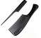 G.B.S Detangling Hair Comb and 8in Pin Tail Comb - Combo set of 2 for Professional Styling Hair, Round Handle Comb