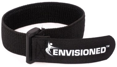 Elastic Reusable Cinch Straps 1"x15" - 10 Pack Hook and Loop - Plus 2 Free Bonus Reusable Cable Ties