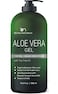 Aloe vera Gel - from 100% Pure Organic Aloe Infused with Manuka Honey, Stem Cell, Tea Tree Oil - Natural Raw Moisturizer for Face, Body, Hair. Perfect for Sunburn, Acne, Razor Bumps 16.9 fl oz