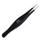 Surgical Tweezers for Ingrown Hair - Precision Sharp Needle Nose Pointed Tweezers for Splinters, Ticks &amp; Glass Removal - Best for Eyebrow Hair, Facial Hair Removal(1 pack pointed, black)