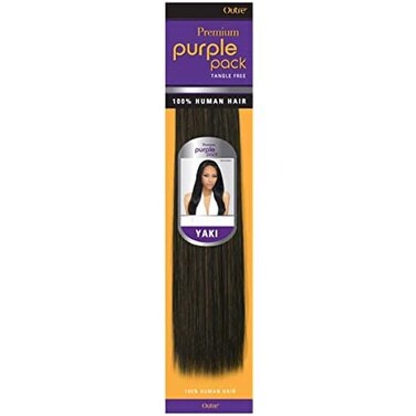 Outre Premium Purple Pack 100% Human Hair 8" (1B)