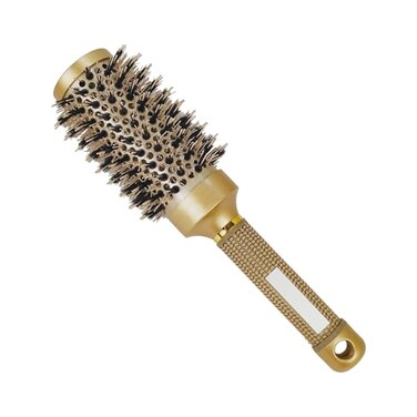 Round Brush for Blow Out,Boar Bristle Round Hair Brushes for Women Bangs,Round Curly Hair Roller Brush for Blow Drying,Nano Thermal Ceramic &amp; Ionic Tech(2.9 inch,Barrel 1.7inch,45mm)