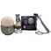 G.B.S Men's Grooming Set-Triple Blade Razor with Stainless Steel Handle, Badger Shave Brush with Stainless Steel Brush &amp; Razor Stand, Chrome Shaving Bowl, Natural Shaving Soap