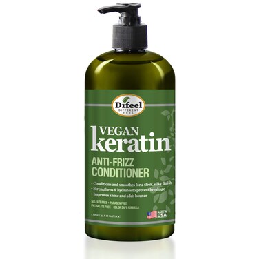 Difeel Vegan Keratin Anti Frizz Conditioner 33.8 oz - Cruelty Free Vegan Conditioner
