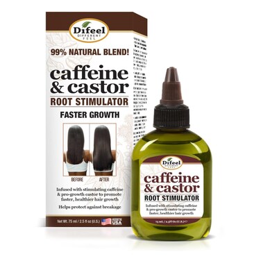 Difeel Caffeine &amp; Castor Root Stimulator for Faster Hair Growth 2.5 oz.