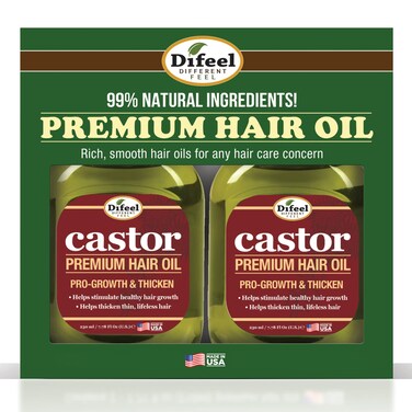 Difeel Pro-Growth &amp; Thicken Premium Castor Hair Oil 7.1 oz. - Deluxe 2-PC Gift Set