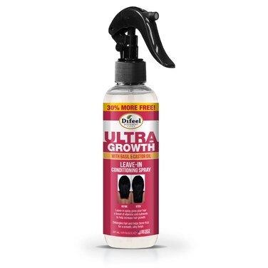 Difeel Ultra Growth Basil &amp; Castor Hair Oil Leave in Conditioning Treatment 8 oz. - Large Bottle