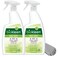 Biokleen Bac-Out Pet Urine Odor Eliminator - 32 Ounce Spray 2 Pack - Enzymatic, Natural, Destroys Stains &amp; Odors Safely, for Pet Stains on Carpets &amp; Furniture - Micro Towel Included