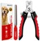 NARZ Dog Nail Clippers Professional Dog Nail Trimmers &amp; Pets Nail Trimmers Cat Nail Clipper with Pet Nail File Cat Nail Trimmers with Safety Lock to Prevent Over Cutting