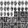 40 Sheets Self-Adhesive Henna Tattoo Kit Stencils Set Mehndi Template for Tattoo Body Art Painting Indian Arabian Airbrush Tattoos