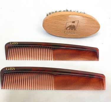 G.B.S Beard Brush and Hair Comb Kit