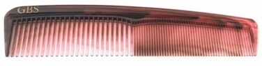 G.B.S Handmade Styling Grooming Comb - 7" Tortoise Coarse All Purpose Fine Dressing Comb - Smooth Tapered Teeth Cellulose Acetate, Everyday Hair Caretaker for all Men, Women, Kids