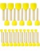 WAFJAMF 30 Pcs Assorted Size Round Sponges Brush Set 4 Sizes DIY Painting Tools- Yellow