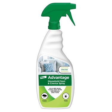 Advantage Household Spot &amp; Crevice Spray   Kills Fleas &amp; Ticks &amp; Bedbugs   24 oz.