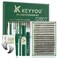 DIY Lash Extension Kit KEYYOU 300Pcs Individual Eyelash Extension Kit 40D 0.07D Curl 9-18MIX Lash Clusters Kit with Lash Glue Remover Applicator Easy to Use for Beginners(Kit-40D-0.07D,9-18MIX)