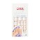 KISS Gel Fantasy Collection Ready-To-Wear Fake Toenails Pedicure Set, Style 'This is Classic', with Mini Nail File, Pink Gel Nail Glue &amp; 28 White Smudge-Proof Glue-On Toenails