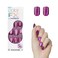 KISS imPRESS No Glue Mani Press-On Nails, Color FX, 'Levels', Dark Pink, Short Size, Squoval Shape, Includes 30 Nails, Prep Pad, Instructions Sheet, 1 Manicure Stick, 1 Mini File