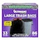 Ultrasac Black Large Heavy Duty Drawstring Trash Bags 33 Gallon 1.4 MIL, 33.5" x 38" - Pack of 86 - For Home, Commercial, Construction, &amp; Outdoor