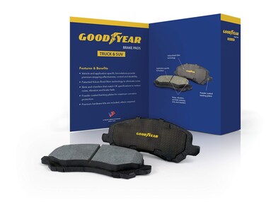 Goodyear Brakes GYD1540ES   Carbon-Ceramic Front Brake Pads fits Fiat Ducato 20-08; Ram ProMaster 1500 20-14, ProMaster 2500 20-14, ProMaster 3500 20-14, ProMaster Rapid 19-17