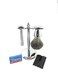 G.B.S Men's Grooming Kit DE MK 34 Safety Razor With Badger Brush, Chrome Brush And Razor Stand, Razor head sleeves, Includes Double Edge Blades Stainless Steel Long Lasting