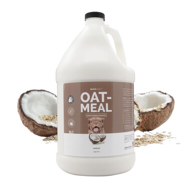 Bark 2 Basics Oatmeal Dog Shampoo, 1 Gallon - Natural Colloidal Oatmeal, Natural Ingredients, Calms Dry Itchy Irritated Skin, Moisturizes and Soothes the Skin and Coat, Professional Grade
