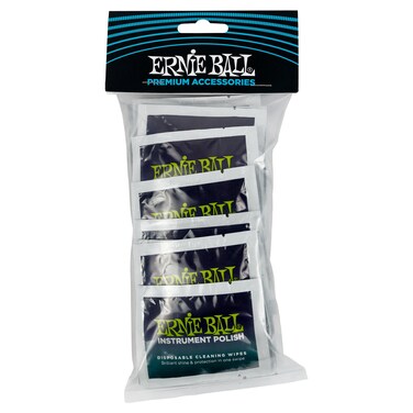 Ernie Ball Wonder Wipes Instrument Polish, 20-pack (P04248)