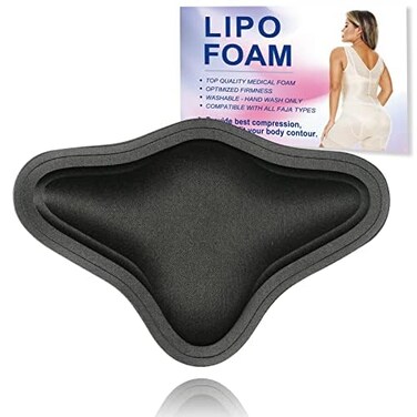 Lipo Foam Back Board, BBL Lumbar Molder, Lipo Board Post Surgery, BBL Post Surgery Supplies, Back Compression Lipo Foam Board, Tabla Moldeadora for BBL &amp; Liposuction Post Surgery Recovery(Black)