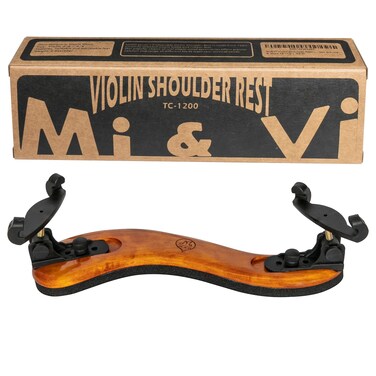 MI&amp;VI Violin Shoulder Rest - Real Maple Wood   Collapsible   Adjustable   Height Adjustable Feet   Excellent Support Grip (Violin 4/4-3/4&amp; Viola 14"-13")