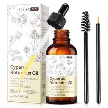 Cyperus Rotundus Oil, Cyperus Rotundus Oil for Hair Removal, Natural for Reducing Body Hair Growth, Smooth Skin &amp; Hair Removal, Moisturizing &amp; Soothing, Suitable for All Skin Types (1Pc*60ML)