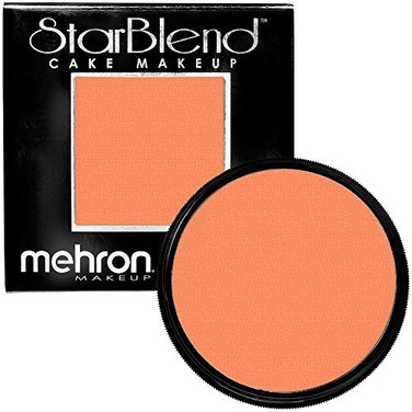 Mehron Makeup StarBlend Cake Makeup   Wet/Dry Pressed Powder Face Makeup   Powder Foundation   Orange Face Paint &amp; Body Paint 2 oz (56g)