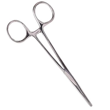 MABIS Kelly Forceps, Medical Forceps, Locking Forceps, Silver, 5.5