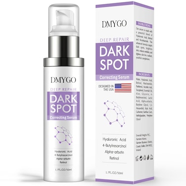 Dark Spot Remover for Face and Body: Dark Spot Corrector for Age Spot Sun Spot Melasma Uneven Skin Tone, with Vitamin C and Hyaluronic Acid for Women and Men (1.7 Fl Oz)