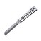 WANLIAN Beautiful comb,Beautiful comb Stainless Steel Folding Practice Combs Hair Styling Tools for Sport Outdoor Use(Silver)