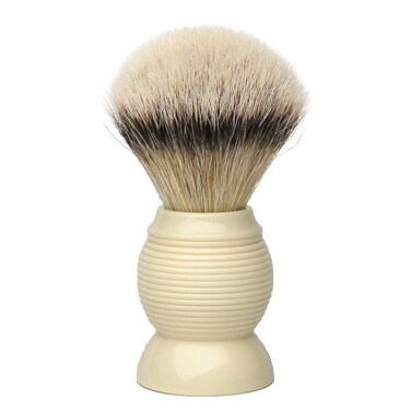 G.B.S Silvertip Badger Shaving Brush, Beehive Resin Handle Beard Hairs Extra Soft Bristles, 4.5 Inches Tall
