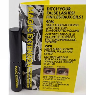 MAC Magic Extension 5mm Fibre Mascara, Extensive Black, 0.1 Ounce