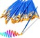 30Pcs Small Paint Brushes Kids for Acrylic Painting, Flat Nylon Hair Paint Brush Bulk Wooden Handle Oil Watercolor Painting Brushes for Students, Children and Adult