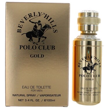 Beverly Hills Polo Club GOLD - Cologne for Men with Notes of Sandalwood, Leather &amp; Patchouli - Classic &amp; Sexy Fragrance Scent - Eau De Toilette Spray 3.40fl.oz / 100ml