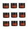 Healthcom 10 Pcs 15g/15ml Amber Glass Cosmetic Jars Empty Refillable Round Vials Pot Travel Containers Bottles Lotion Face Cream Makeup Containers with Liners Lids for Salve Cream Lip Balm Lotion
